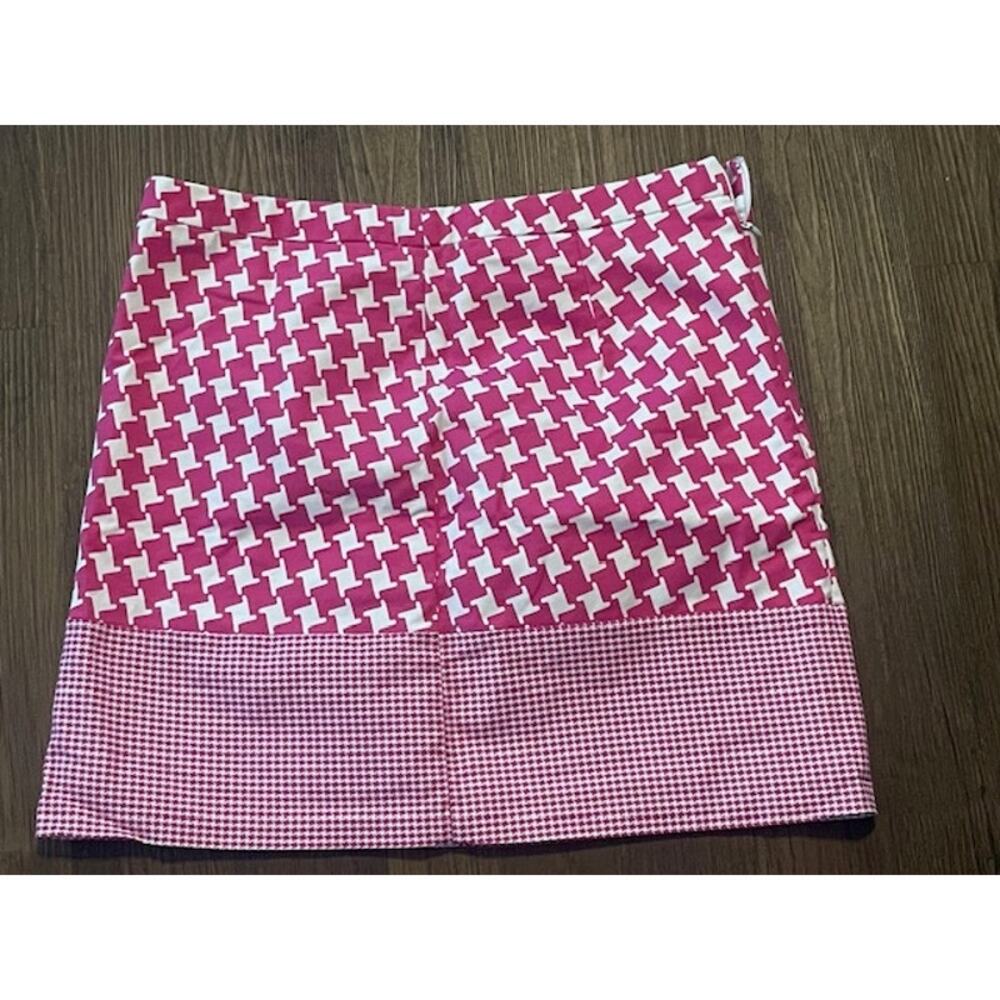 Michael Kors Size 6 Pink Short‎ Skirt Pink & White